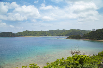 加計呂麻島　生間港付近の風景