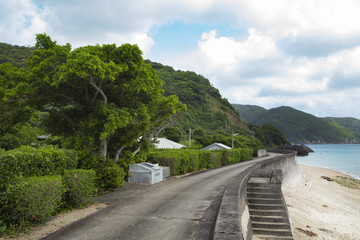 Landscape of Sukomo village in Kakeroma island