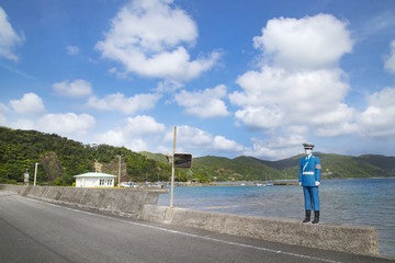 Obraz premium 加計呂麻島 伊子茂集落の風景