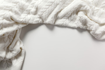 White wool sweater background