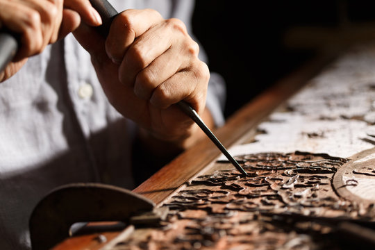 Woodworking engraving
