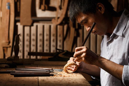 Woodworking engraving