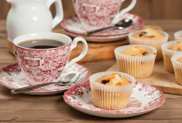 Home Baked Muffins With Coconut, Cranberry, White Chocolate.