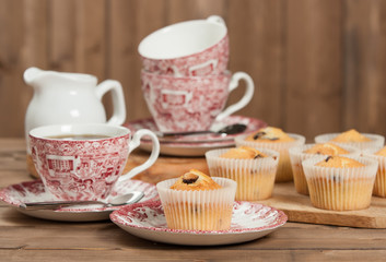 Home Baked Muffins With Coconut, Cranberry, White Chocolate.