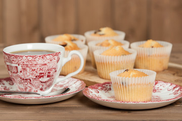 Home Baked Muffins With Coconut, Cranberry, White Chocolate.