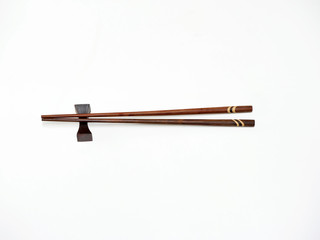 wooden chopsticks on bar.
