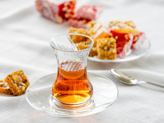 Turkish tea. Delight.