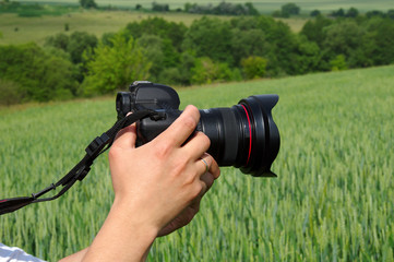 Photographer shoots nature