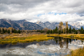 Fototapeta na wymiar Landscape in Grand Teton National Park, USA.