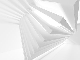 Futuristic White Architecture Design Background