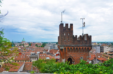 Panorama of the Italian city of Udine