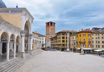 Liberty square in the Italian city of Udine