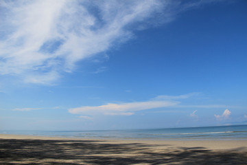 Obraz premium THAILAND - April 30, 2017 : Landscape of beach and sea with blue sky at Ban Chuen Beach ,Trat