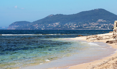 Fototapeta na wymiar Almanarre Beach - French Riviera - Hyères