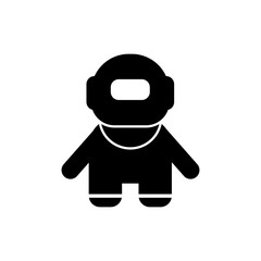 Pictogram the diver icon. Black icon on white background.