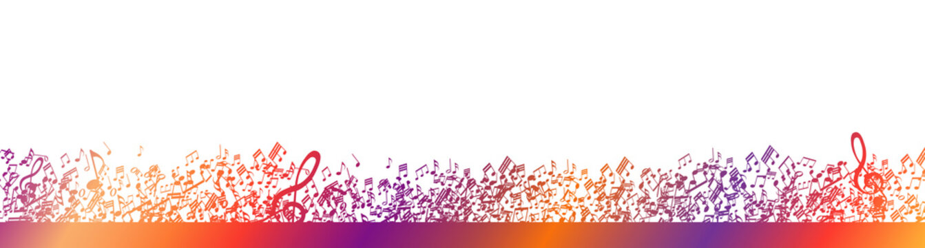 colorful sheet music