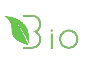 logo bio verde con foglia