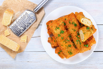 Crispy breaded Baked Chicken  Enchiladas