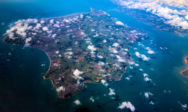 Isle Of Wight Island From Above