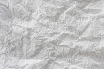 Rumpled paper sheet texture. Background