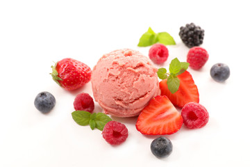 ice cream berry