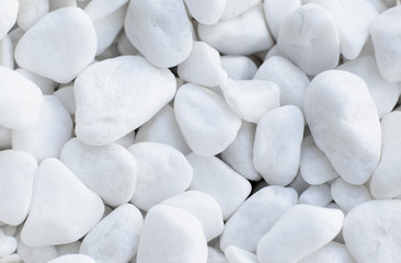 White pebbles laid out flat