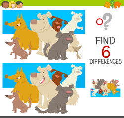 Fototapeta premium spot the differences with dogs