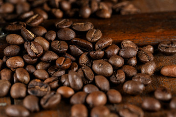 café, tasse à café, grains de café