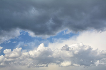 Rainy clouds sky