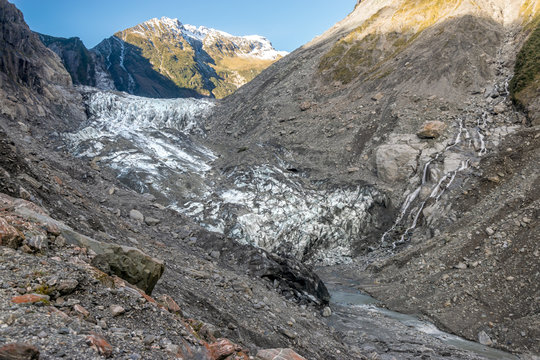 Melting Franz Joseph Glacier, New Zealand