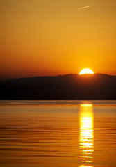 sunset on the Lake Garda