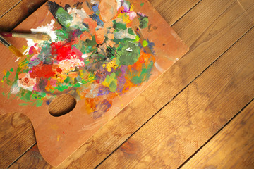 パレットと絵筆