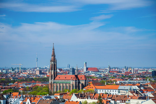 M&uuml;nchen - Mariahilf - Kirche - Ausblick