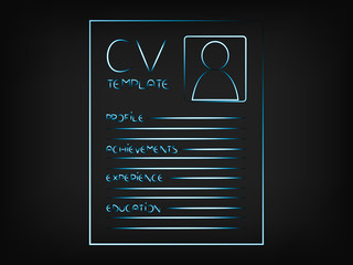 cv illustration highlighting the sections that should be included in a reusme