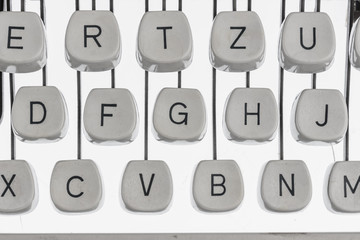 a typewriter keyboard