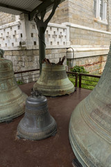 Fototapeta premium Old church bell from The Holy Mountain Athos monastery, in Greece