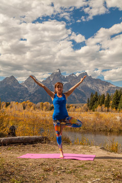 Autumn Yoga in the Tetons