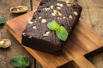 Brownies with peanut
