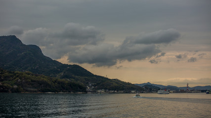 Shodoshima sland in the sea