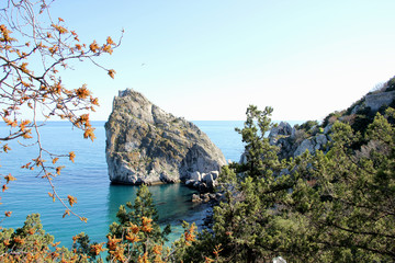 Simeiz.the view of the rock Diva