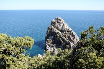 Simeiz.the view of the rock Diva