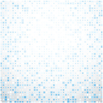 Blue geometric mosaic abstract background.