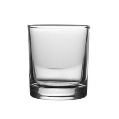 Empty drinking glass cup