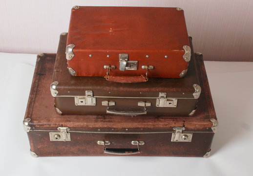 Old suitcases vintage