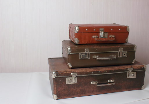 Old suitcases vintage
