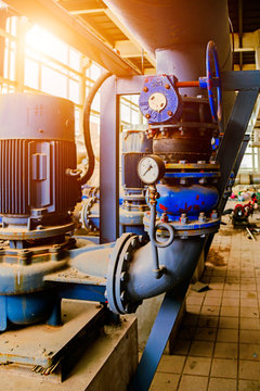 Equipment inside of industrial power