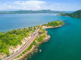Fototapeta premium Coastal road to Nang Phaya Hill