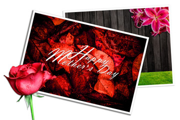 Mother's day concept and Love Mom card
