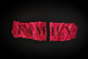 Fototapeta premium Family breakdown