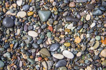 background with round pebble stones